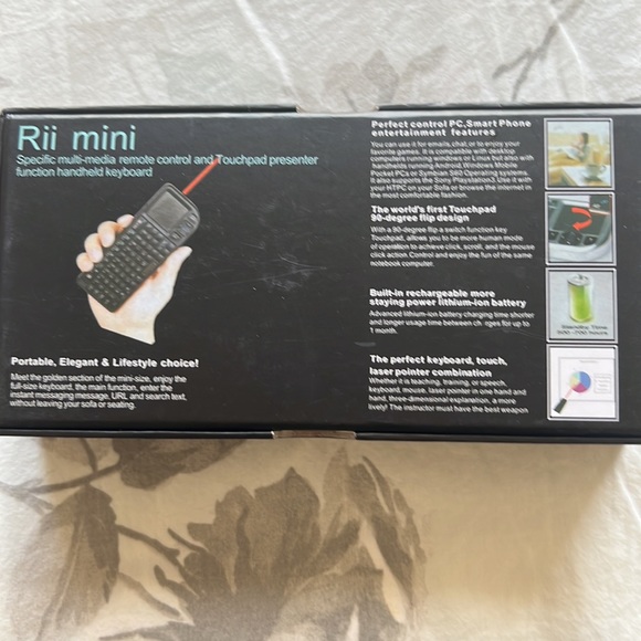 Rii mini - mini wireless keyboard mouse presenter combo with laser pointer 2.4g - Picture 15 of 16